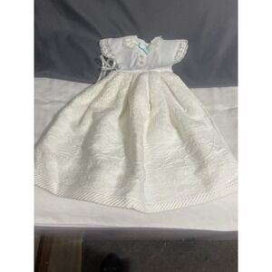 Vintage Handmade hand towel dress lace and buttons Fits dolls or appliances